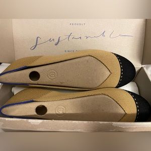 Rothy’s The Flat Camel Captoe size 7